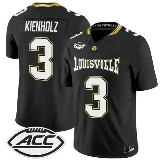 Lincoln Kienholz Jersey #3 Louisville Cardinals 2026 For The Ville All Stitched by My Store NCAA Football Jerseys