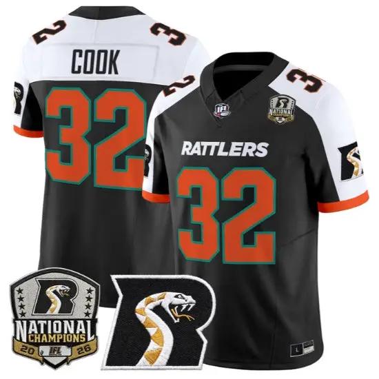 Matthew Cook Jersey #32 Arizona Rattlers 2026 National Patch Stitched by My Store NCAA Football Jerseys