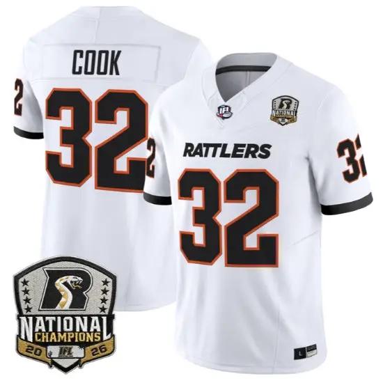 Matthew Cook Jersey #32 Arizona Rattlers 2026 National Patch Stitched by My Store NCAA Football Jerseys