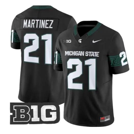 Nikai Martinez Jersey #21 Michigan State Spartans 2026 All Stitched by My Store NCAA Football Jerseys