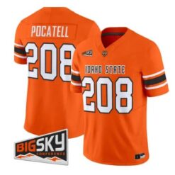 Pocatell Jersey #208 Idaho State Bengals 2026 Limited All Stitched by My Store NCAA Football Jerseys