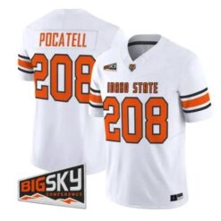 Pocatell Jersey #208 Idaho State Bengals 2026 Limited All Stitched by My Store NCAA Football Jerseys
