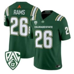 Rams Jersey #26 Colorado State Rams 2026 Vapor Limited All Stitched by My Store NCAA Football Jerseys