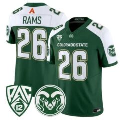 Rams Jersey #26 Colorado State Rams 2026 Vapor Limited All Stitched by My Store NCAA Football Jerseys