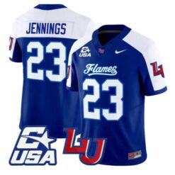 Rashad Jennings Jersey #23 Liberty Flames 2026 Vapor Limited Stitched by My Store NCAA Football Jerseys