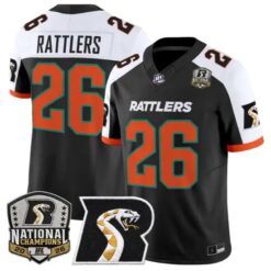 Rattlers Jersey #26 Arizona Rattlers 2026 National Patch All Stitched by My Store NCAA Football Jerseys