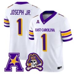 Ray Ray Joseph Jr Jersey #1 East Carolina Pirates 2026 Vapor Limited Stitched by My Store NCAA Football Jerseys
