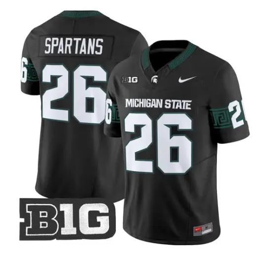 Spartans Jersey #26 Michigan State Spartans 2026 Limited Stitched by My Store NCAA Football Jerseys