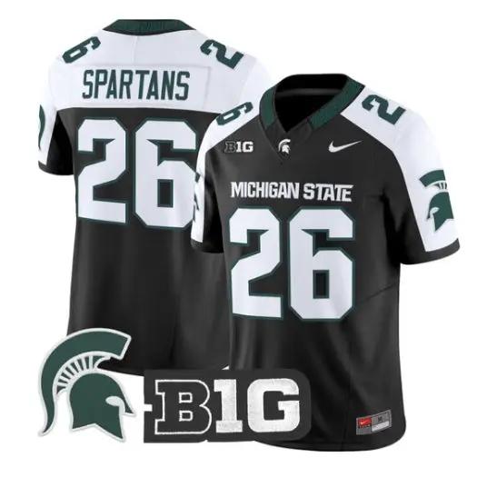 Spartans Jersey #26 Michigan State Spartans 2026 Limited Stitched by My Store NCAA Football Jerseys
