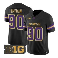 Steve Emtman #90 Washington Huskies Jersey 2026 Unleash the Dawgs Vapor Stitched by My Store NCAA Football Jerseys