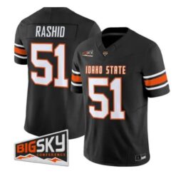 Stryker Rashid Jersey #51 Idaho State Bengals 2026 Limited All Stitched by My Store NCAA Football Jerseys