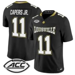 T.J. Capers Jersey #11 Louisville Cardinals 2026 For The Ville Vapor Stitched by My Store NCAA Football Jerseys