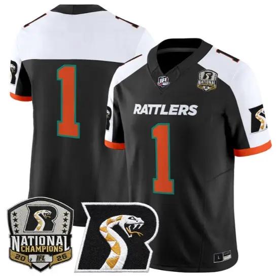 Team Jersey #1 Arizona Rattlers 2026 National Patch All Stitched by My Store NCAA Football Jerseys