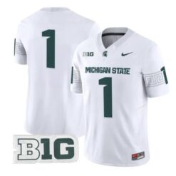 Team Jersey #1 Michigan State Spartans 2026 Vapor Limited Stitched by My Store NCAA Football Jerseys