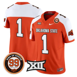 Team Jersey #1 Oklahoma State 2026 Leslie O'neal Limited Stitched by My Store NCAA Football Jerseys