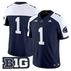 Team Jersey #1 Penn State 2026 No Name on Back Limited Stitched by My Store NCAA Football Jerseys
