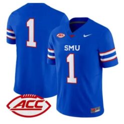 Team Jersey #1 SMU Mustangs 2026 Vapor Limited All Stitched by My Store NCAA Football Jerseys