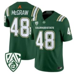 Thurman McGraw Jersey #48 Colorado State Rams 2026 Vapor All Stitched by My Store NCAA Football Jerseys