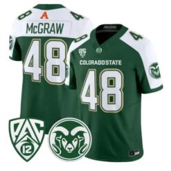 Thurman McGraw Jersey #48 Colorado State Rams 2026 Vapor All Stitched by My Store NCAA Football Jerseys
