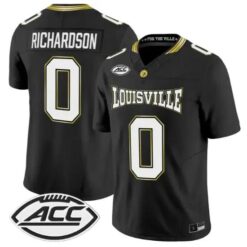 Tre Richardson Jersey #0 Louisville Cardinals 2026 For The Ville Vapor Stitched by My Store NCAA Football Jerseys