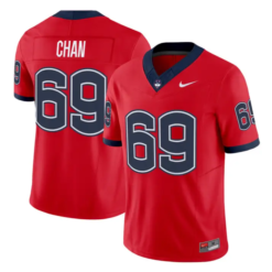 Ty Chan Jersey #69 UConn Huskies 2026 Vapor Limited Football All Stitched by My Store NCAA Football Jerseys