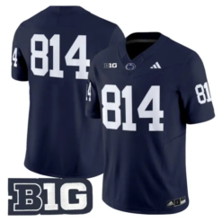 WHITEOUT Jersey #814 Penn State 2026 No Name on Back Limited Stitched by My Store NCAA Football Jerseys