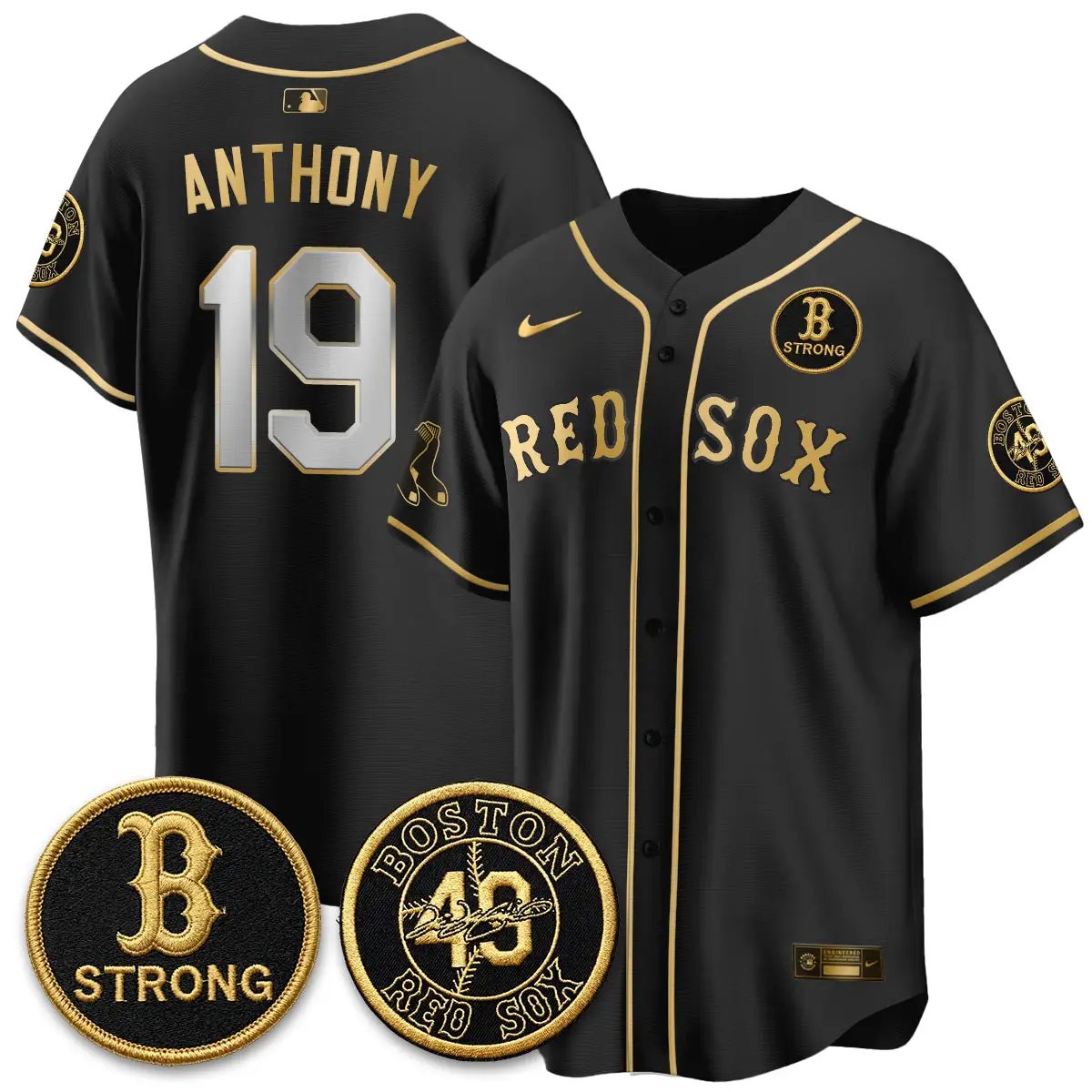 BOS B Strong Memorial Patch Limited Edition - Stitched (2) by Boston Red Sox