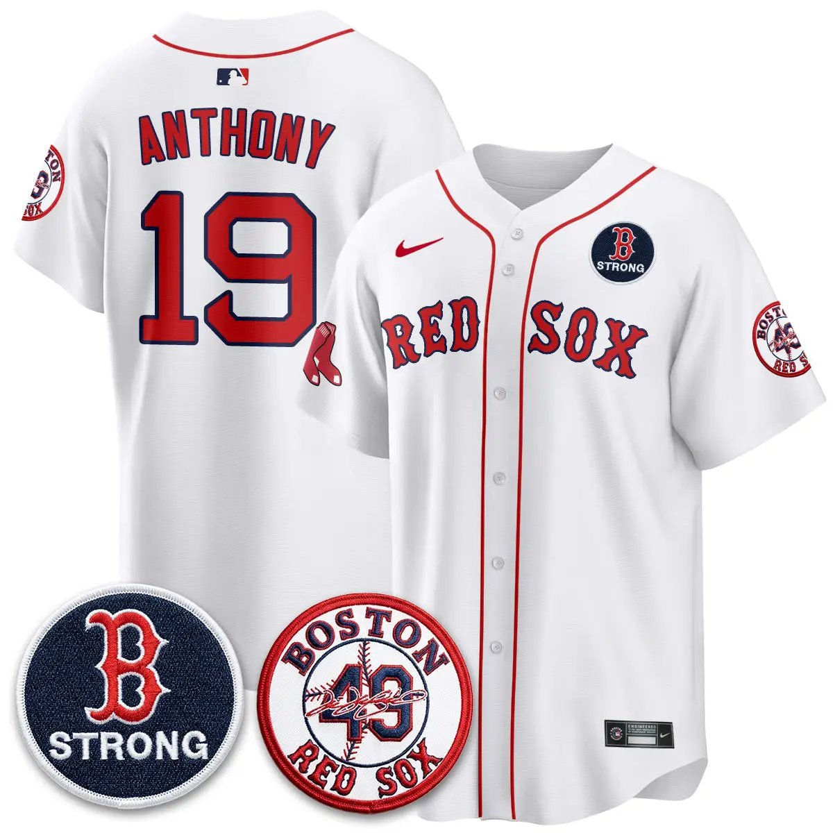 BOS B Strong Memorial Patch Limited Edition - Stitched (2) by Boston Red Sox