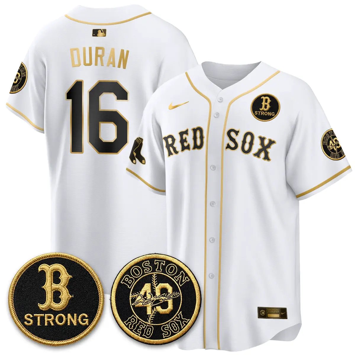 BOS B Strong Memorial Patch Limited Edition - Stitched (2) by Boston Red Sox