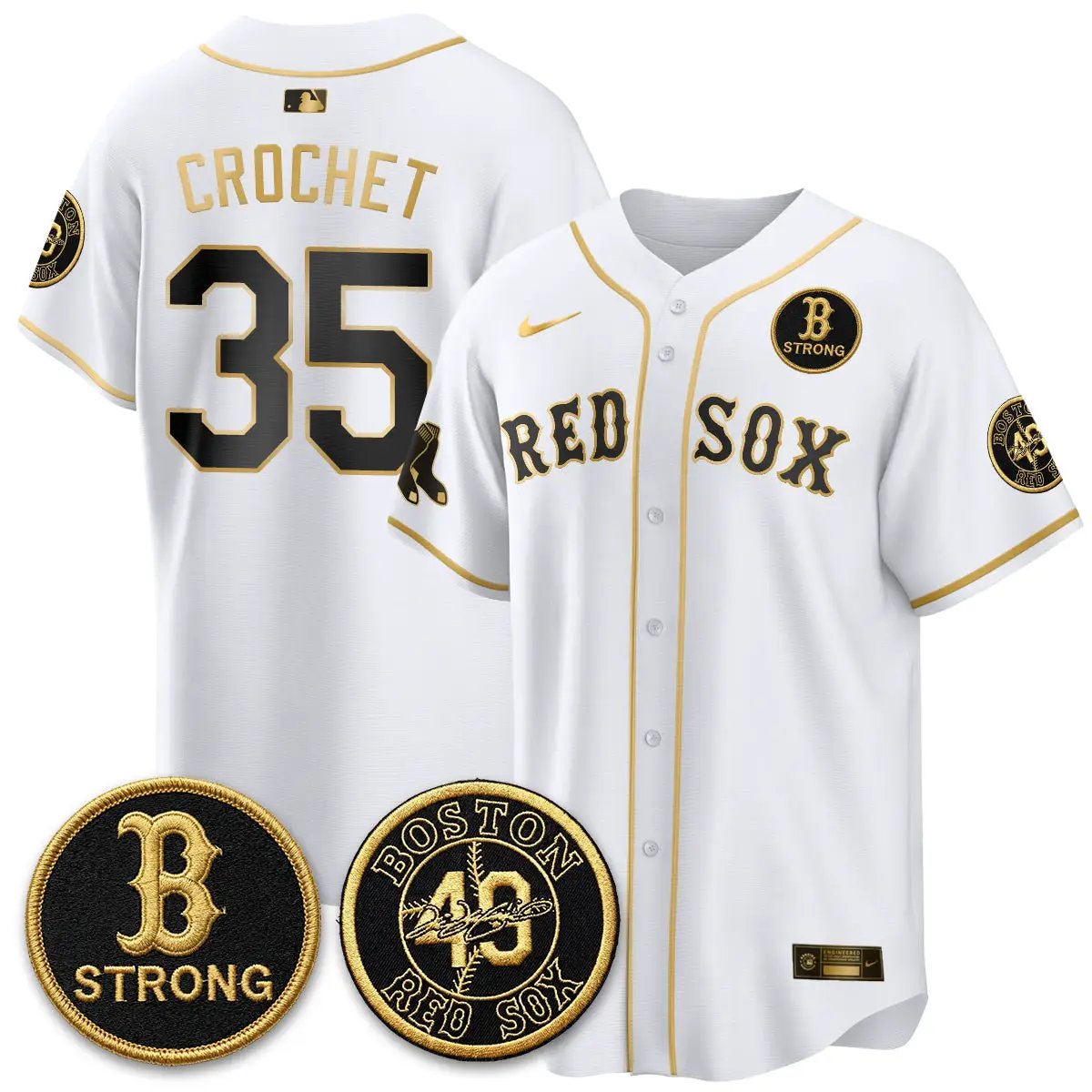 BOS B Strong Memorial Patch Limited Edition - Stitched (2) by Boston Red Sox