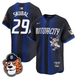 DET Paws Edition Vapor Limited Orange Jersey - Stitched by Detroit Tigers