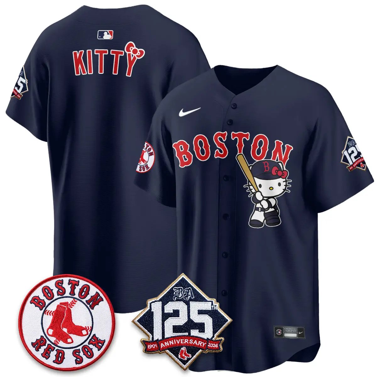 BOS x Meow KT Vapor Limited Edition - Stitched (2) by Boston Red Sox