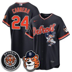 DET Paws Edition Vapor Limited Orange Jersey - Stitched by Detroit Tigers