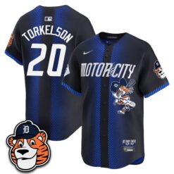 DET Paws Edition Vapor Limited Orange Jersey - Stitched by Detroit Tigers