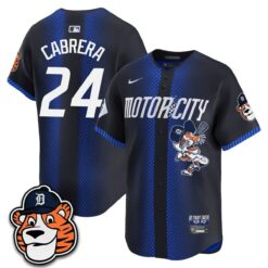DET Paws Edition Vapor Limited Orange Jersey - Stitched by Detroit Tigers