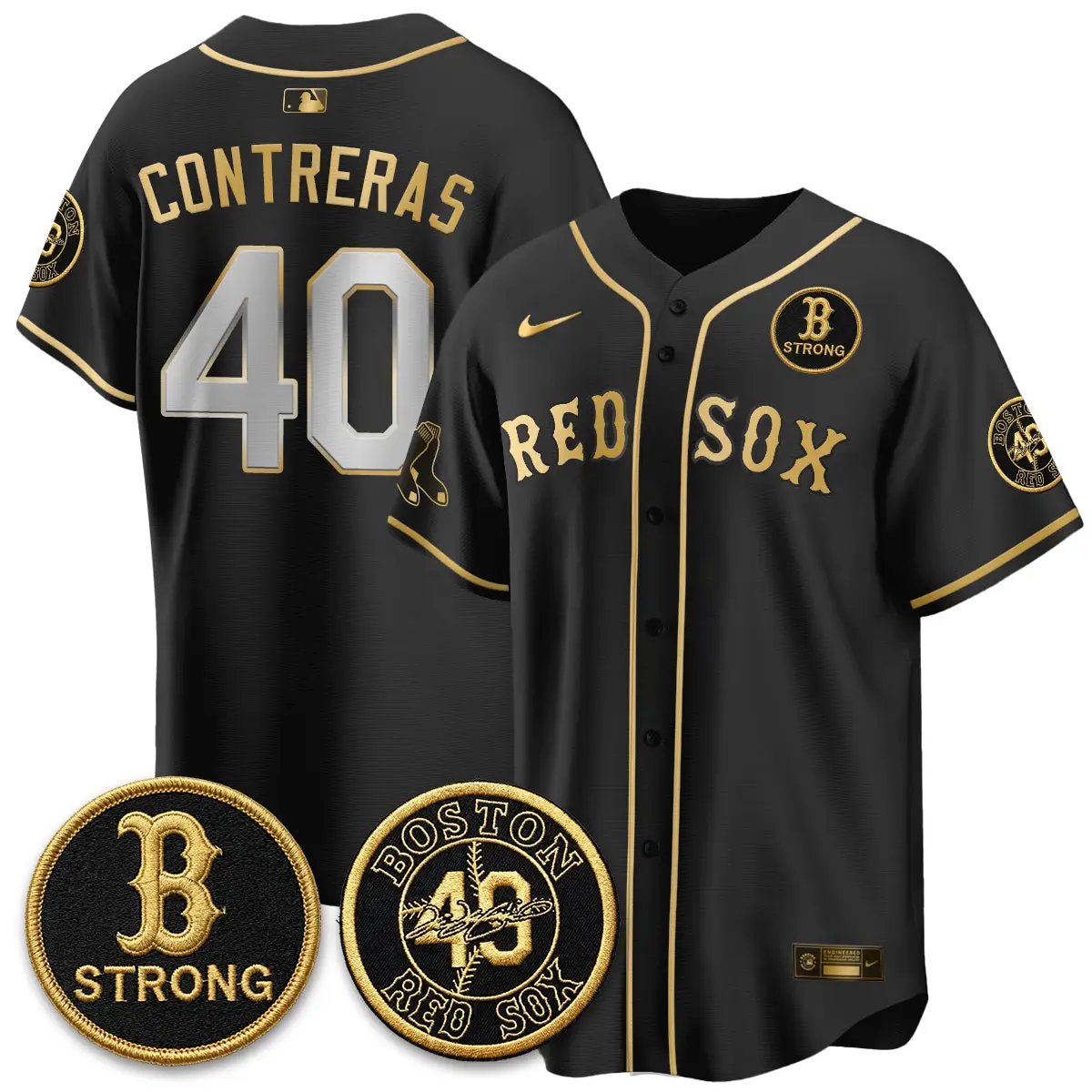 BOS B Strong Memorial Patch Limited Edition - Stitched (2) by Boston Red Sox