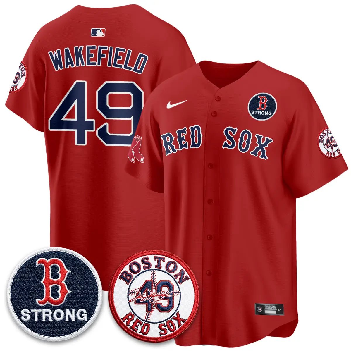 BOS B Strong Memorial Patch Limited Edition - Stitched (2) by Boston Red Sox
