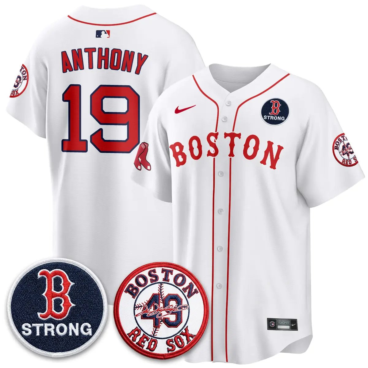 BOS B Strong Memorial Patch Limited Edition - Stitched (2) by Boston Red Sox