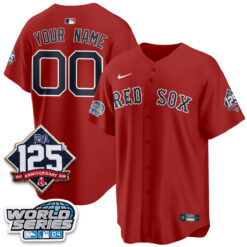 BOS Throwback 2004 Vapor Custom Jersey - Stitched by Boston Red Sox