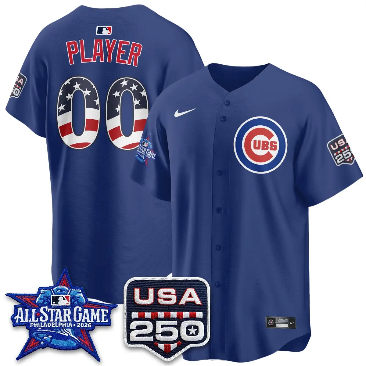 CHC 2026 All Star Edition Vapor Custom Jersey - Stitched by Chicago Cubs