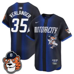 DET Paws Edition Vapor Limited Orange Jersey - Stitched by Detroit Tigers