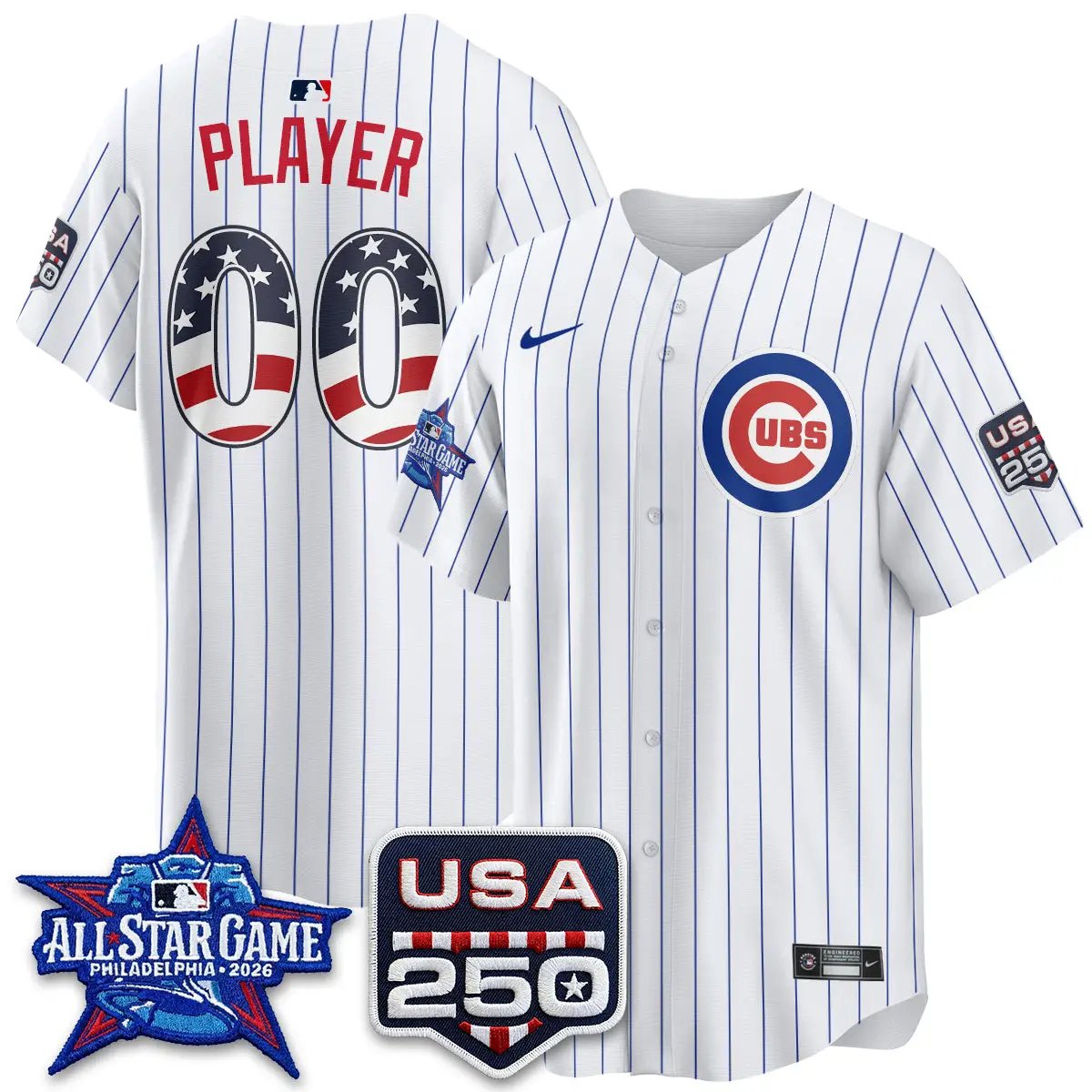 CHC 2026 All Star Edition Vapor Custom Jersey - Stitched by Chicago Cubs
