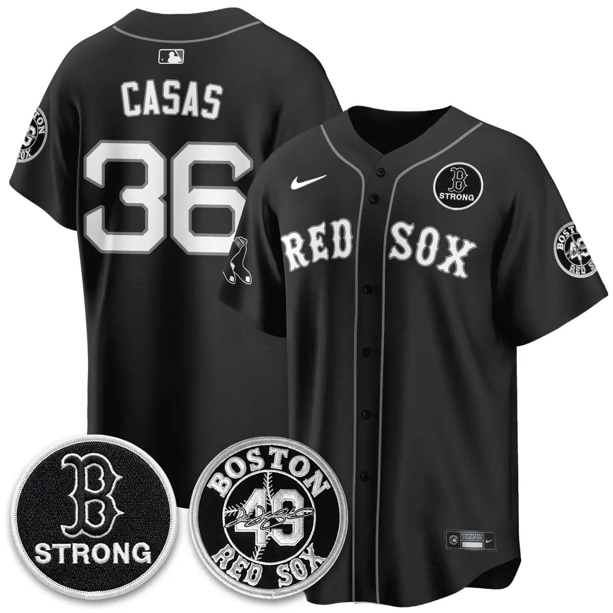 BOS B Strong Memorial Patch Limited Edition - Stitched (2) by Boston Red Sox