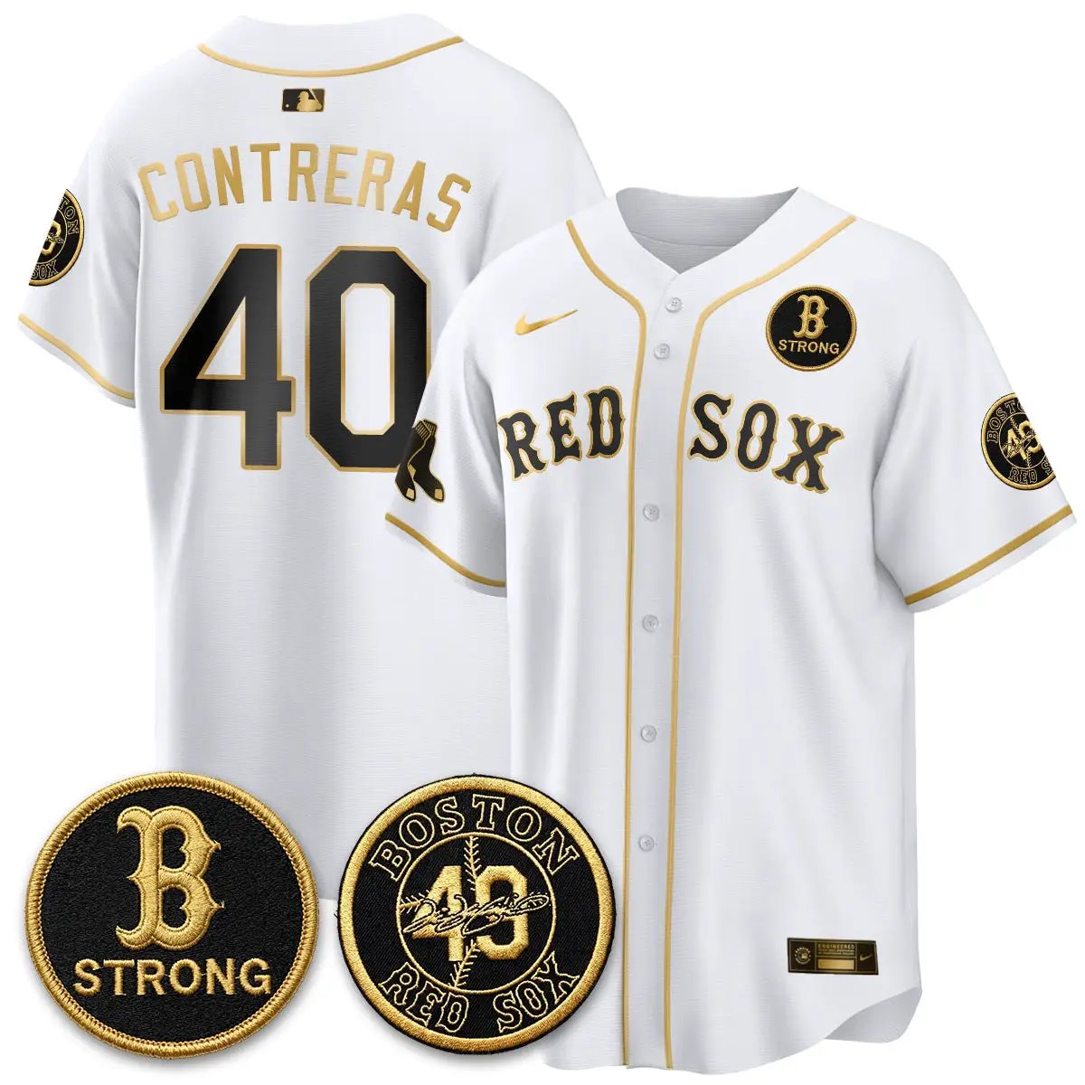 BOS B Strong Memorial Patch Limited Edition - Stitched (2) by Boston Red Sox