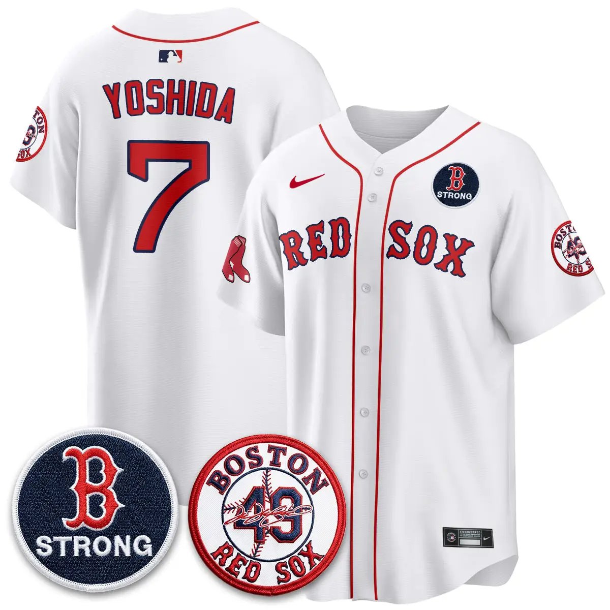 BOS B Strong Memorial Patch Limited Edition - Stitched (2) by Boston Red Sox