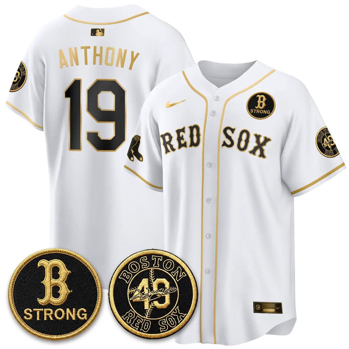 BOS B Strong Memorial Patch Limited Edition - Stitched (2) by Boston Red Sox