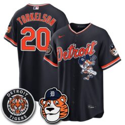 DET Paws Edition Vapor Limited Orange Jersey - Stitched by Detroit Tigers