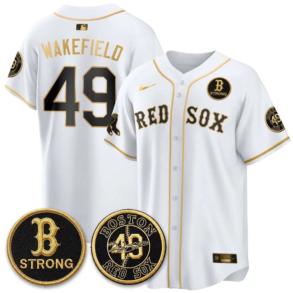 BOS B Strong Memorial Patch Limited Edition - Stitched (2) by Boston Red Sox