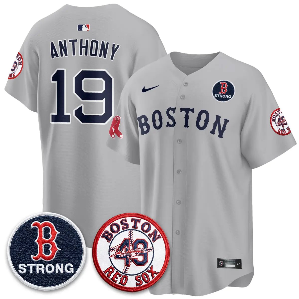 BOS B Strong Memorial Patch Limited Edition - Stitched (2) by Boston Red Sox