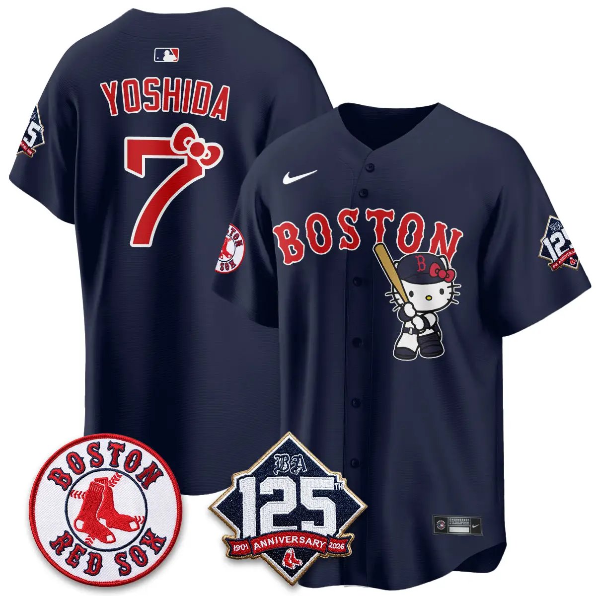 BOS x Meow KT Vapor Limited Edition - Stitched (2) by Boston Red Sox
